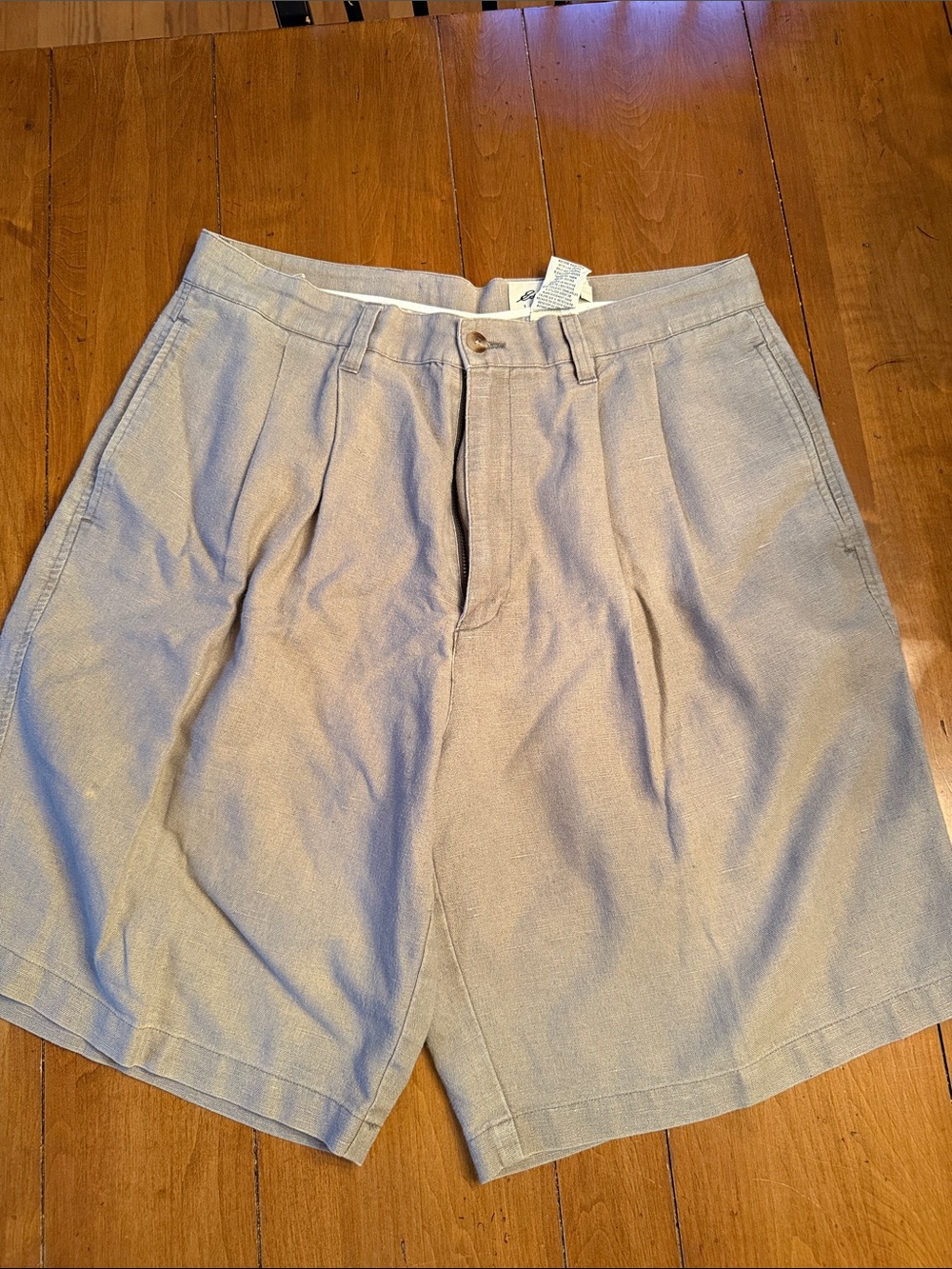 Eddie Bauer Men's Flat-Front Shorts in Khaki